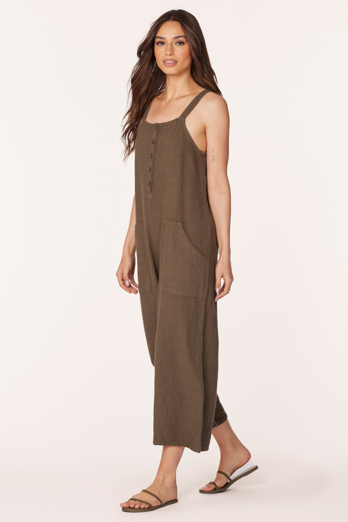 Bobi fashion draped jumpsuit