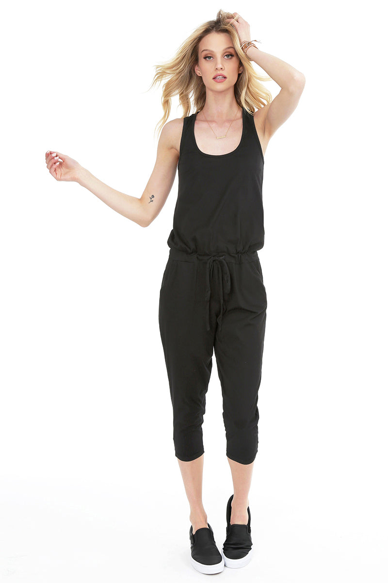 Bobi Raceback Jumpsuit Black Size Small