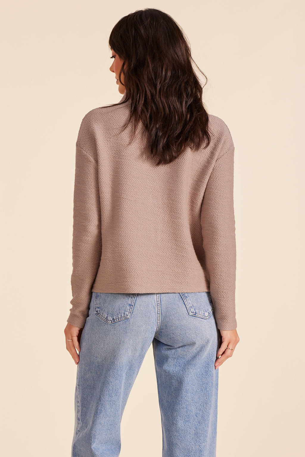 MOCK TURTLENECK TOP