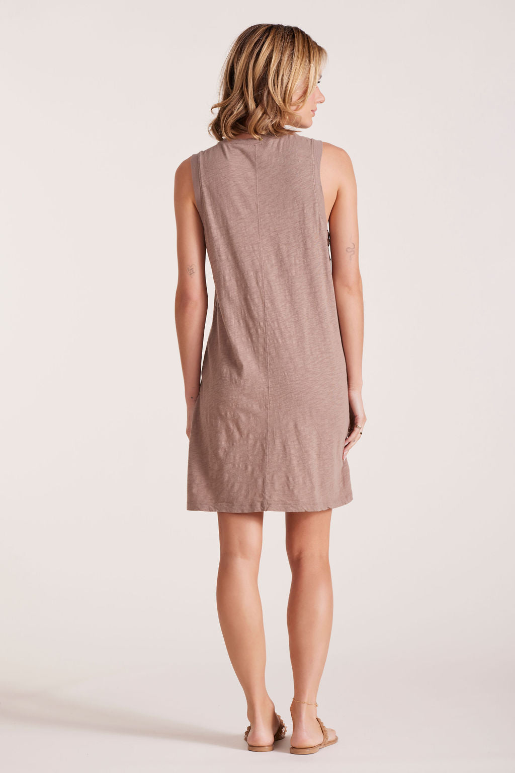 RAGLAN SEAMED TANK DRESS