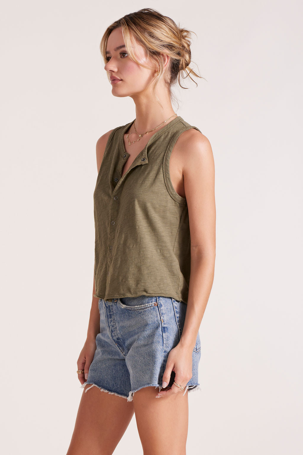 CROPPED SNAP TANK