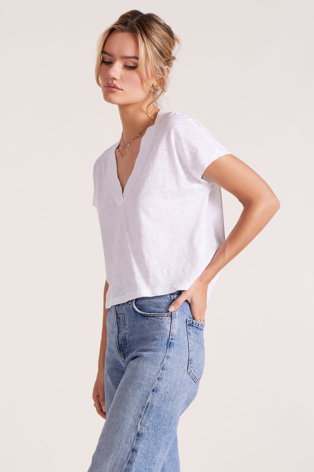 DOLMAN VNECK TEE