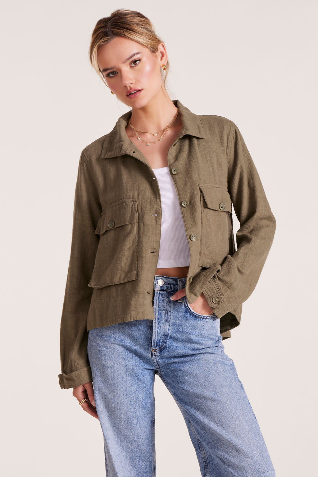 SWING JACKET WITH POCKETS