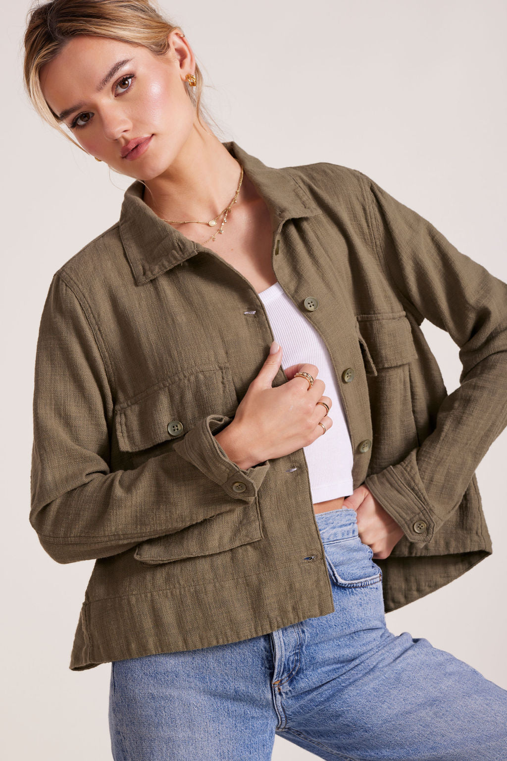 SWING JACKET WITH POCKETS