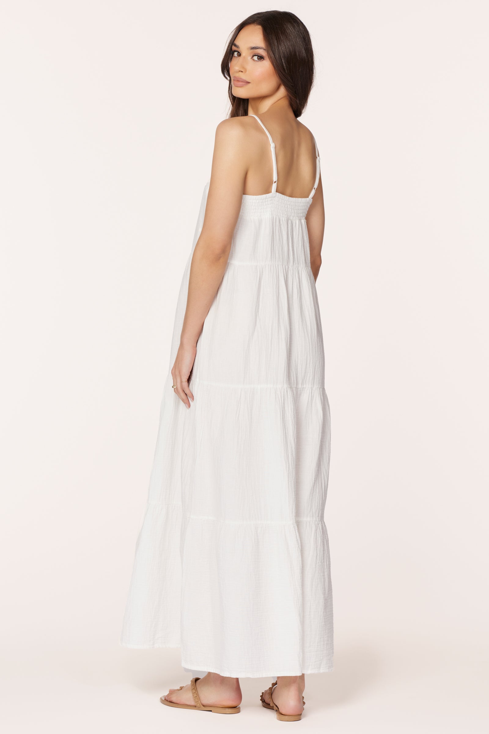 TIERED CAMI MAXI DRESS