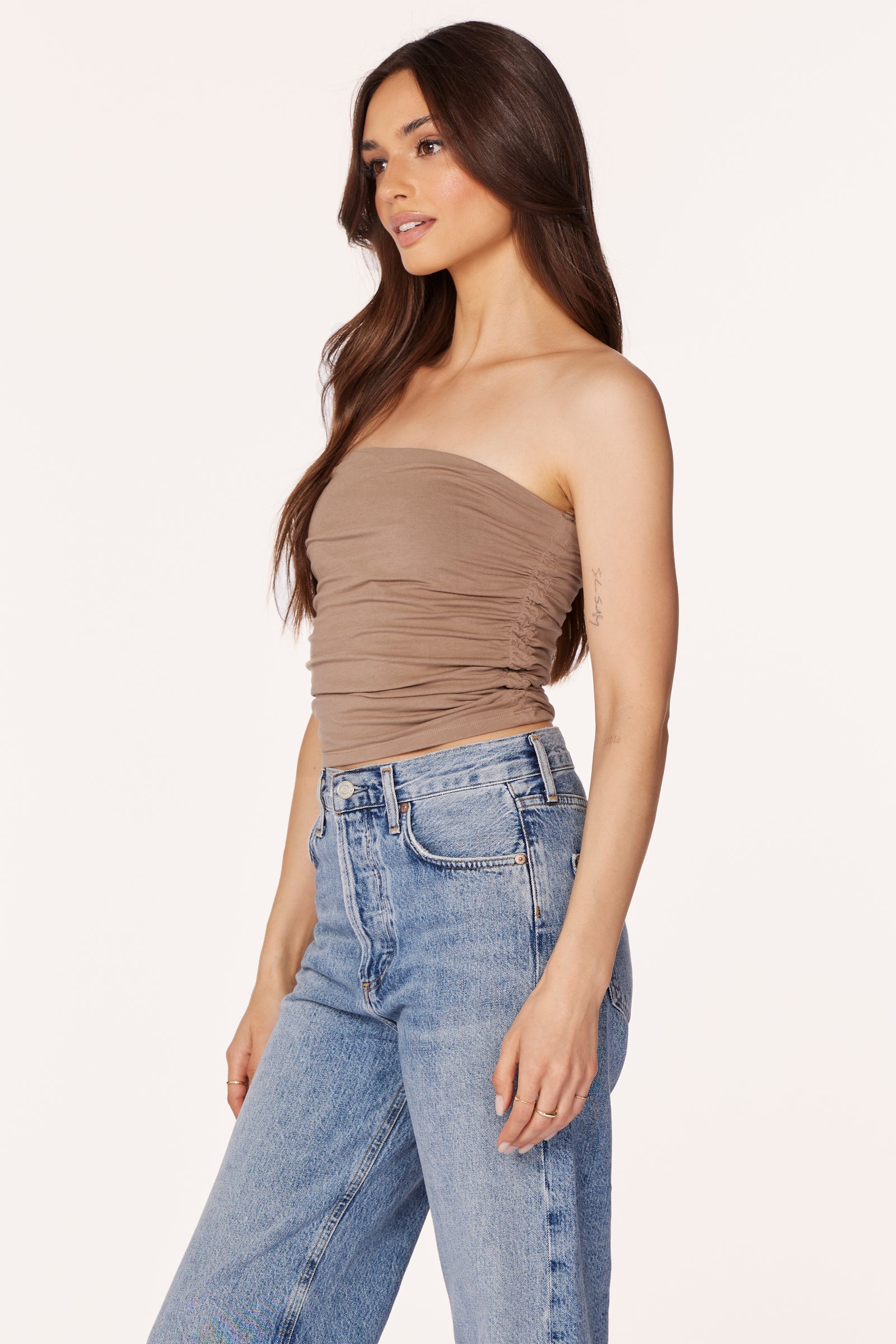 SHIRRED TUBE TOP