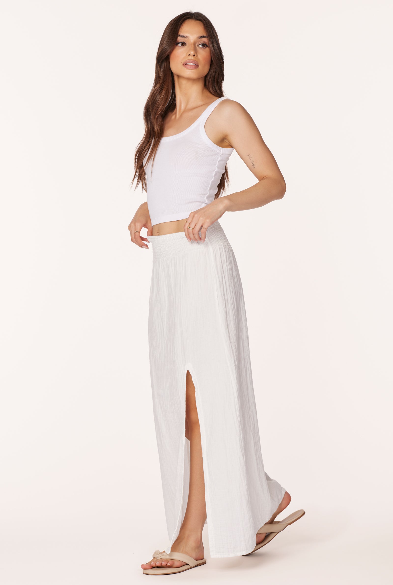 MAXI SKIRT WITH FRONT SLIT