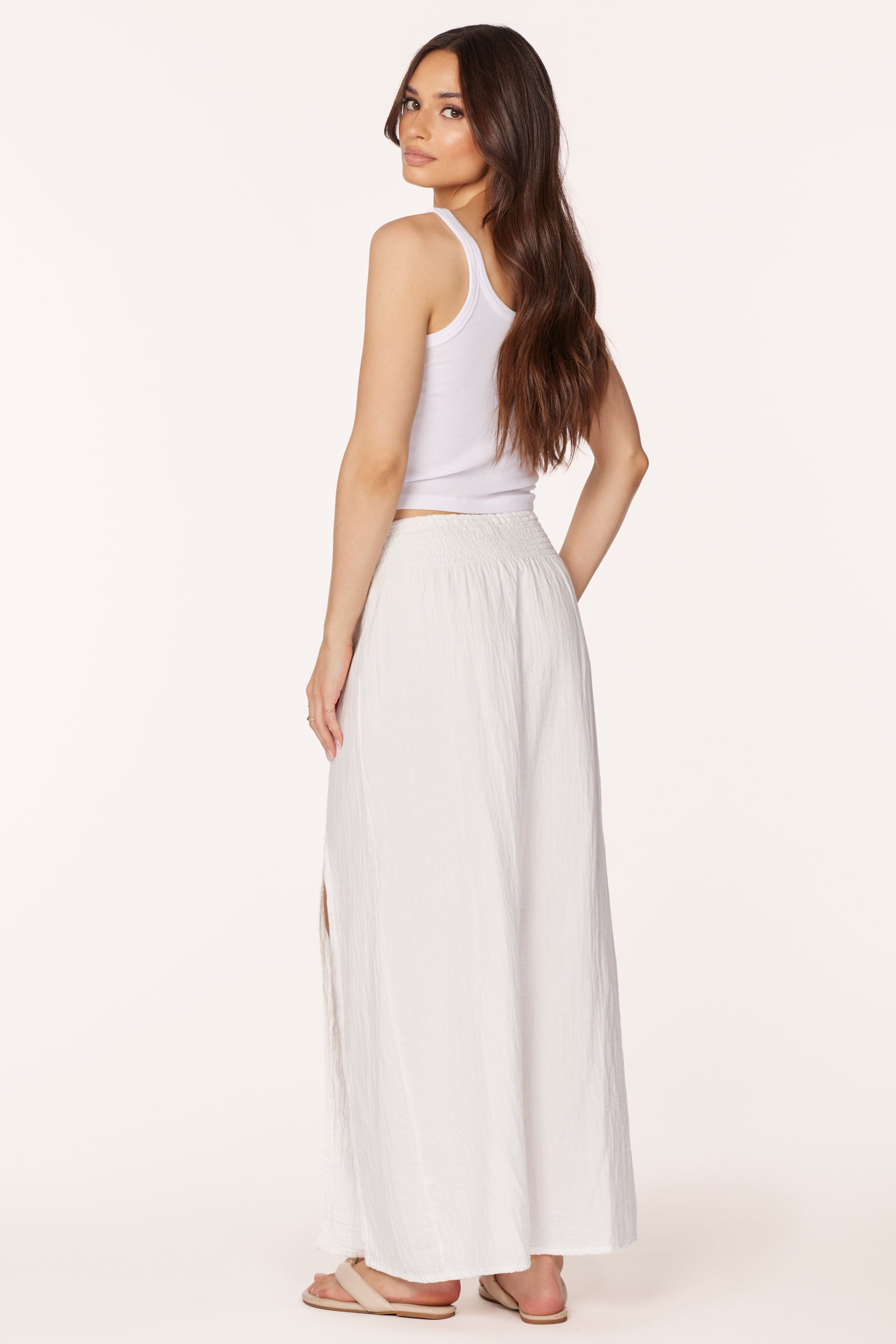 MAXI SKIRT WITH FRONT SLIT