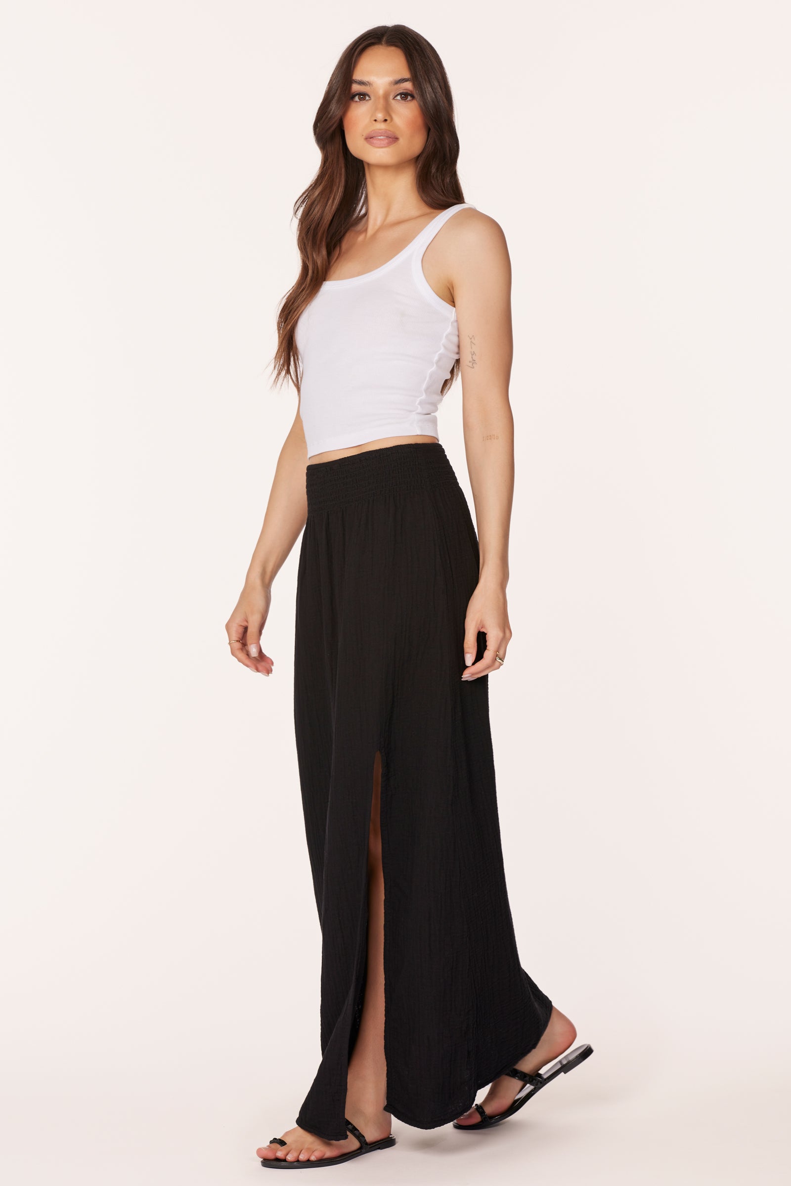 MAXI SKIRT WITH FRONT SLIT