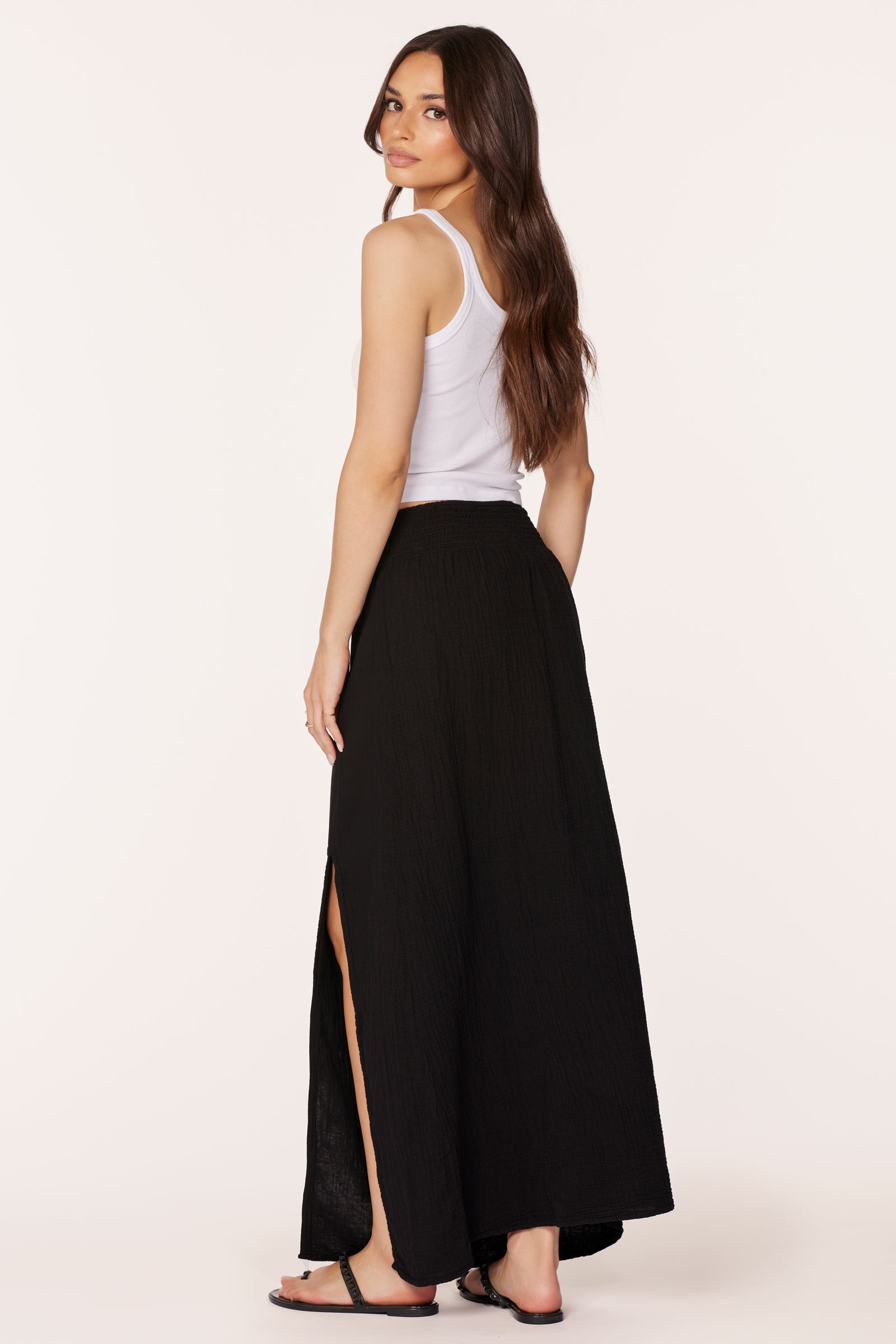 MAXI SKIRT WITH FRONT SLIT