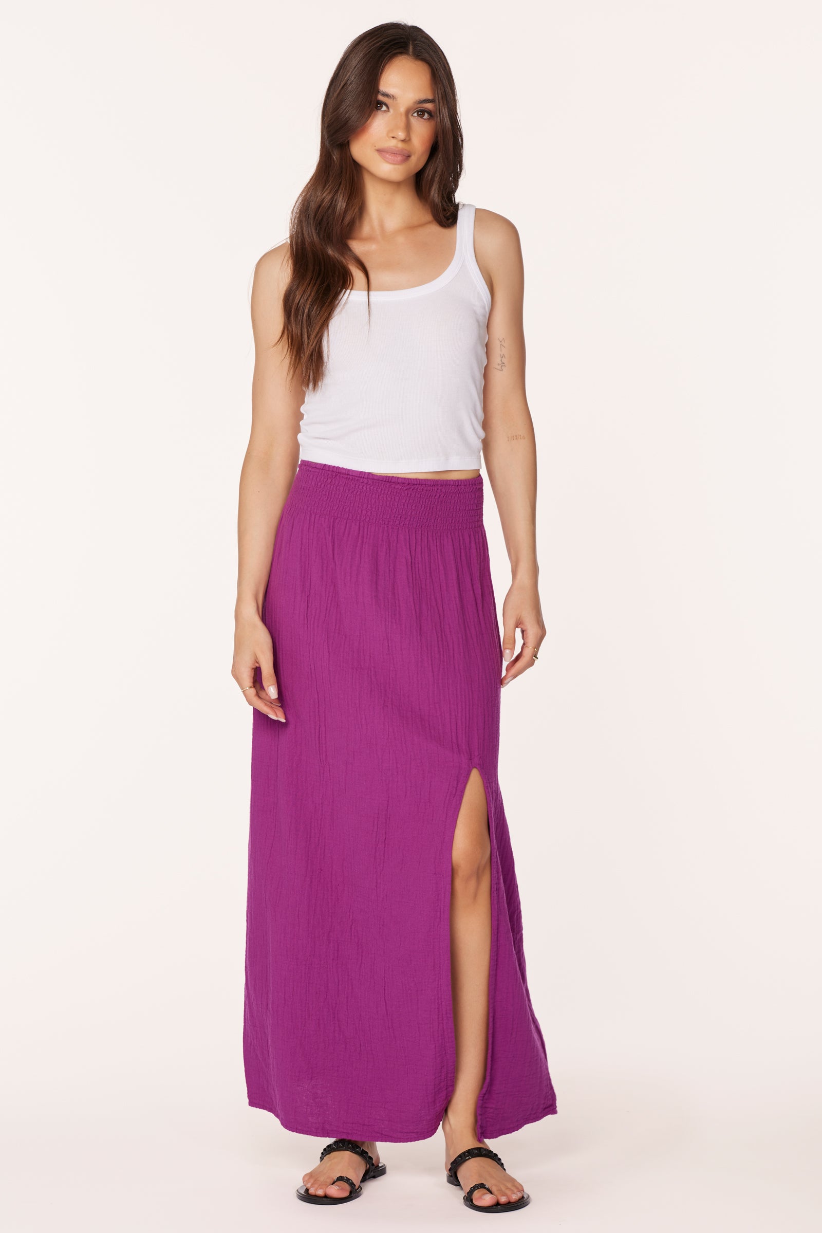 MAXI SKIRT WITH FRONT SLIT