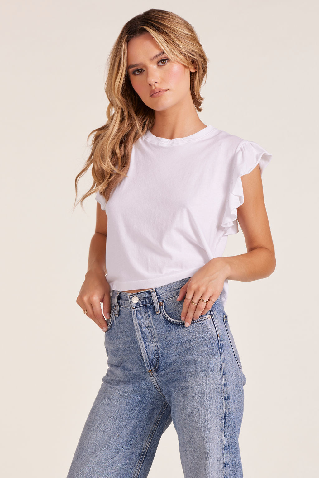 FLUTTER SLEEVE TEE