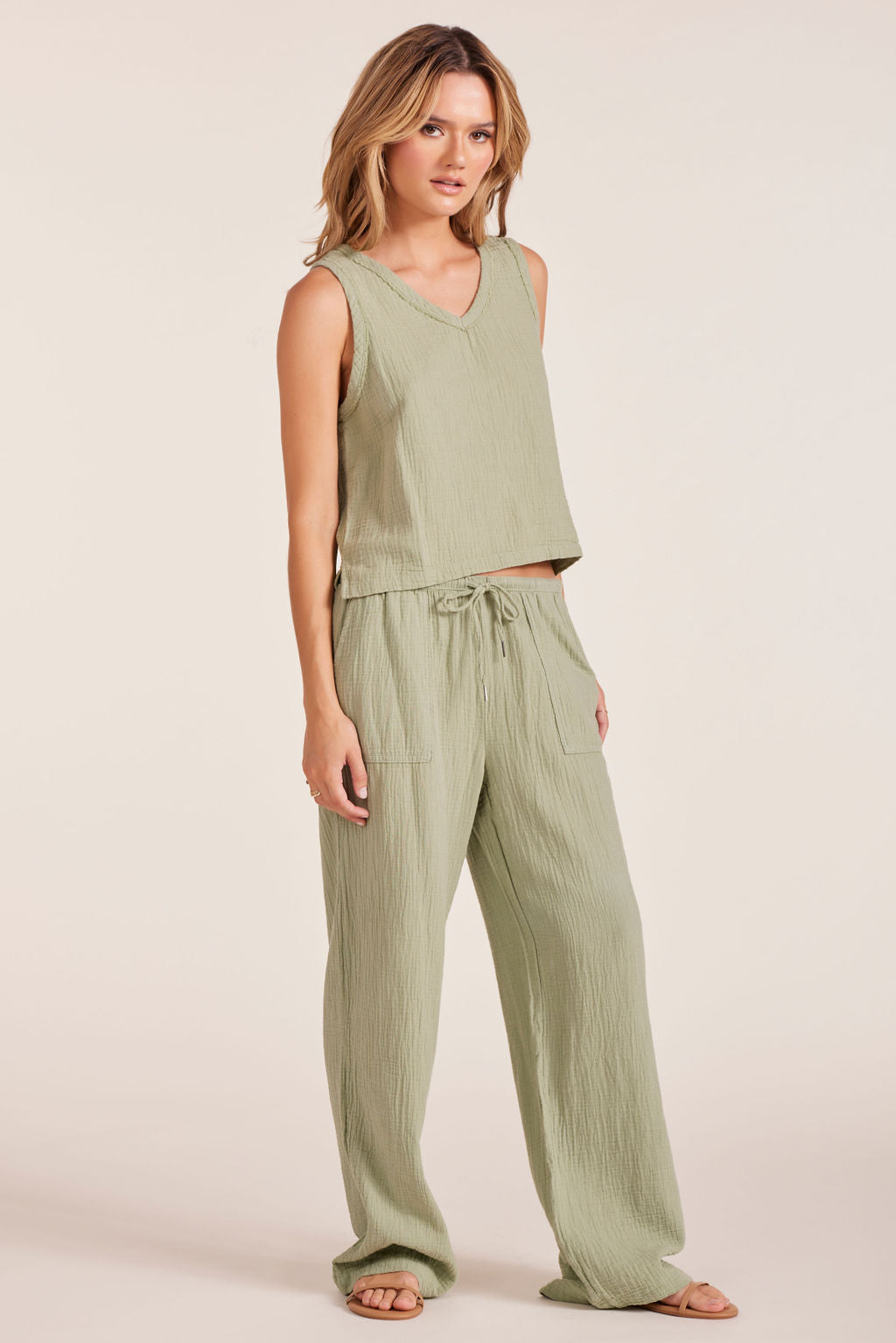 WIDE LEG SMALL WAISTBAND PANT