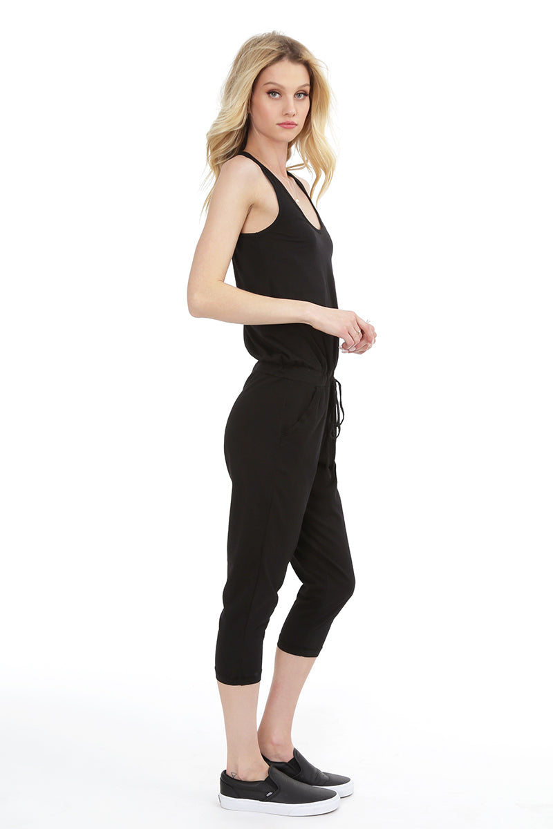 Bobi Raceback Jumpsuit Black Size Small